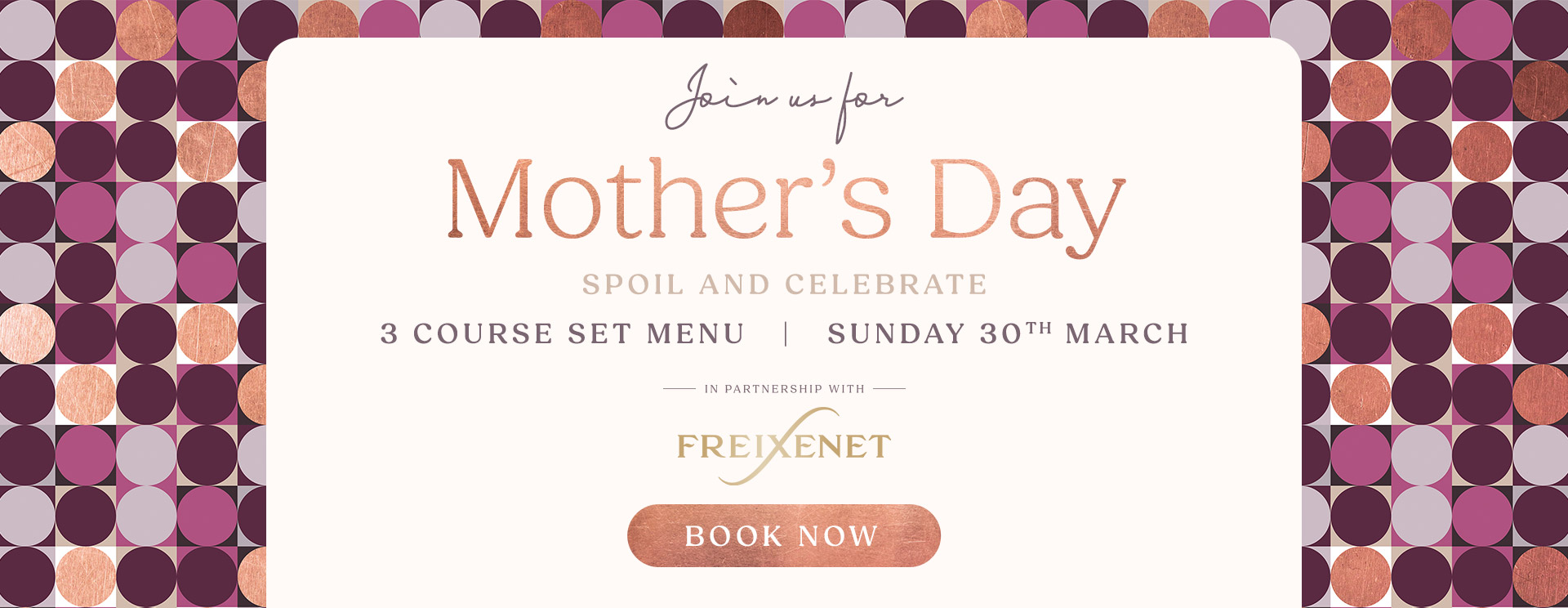 Mother’s Day menu/meal in Crawley